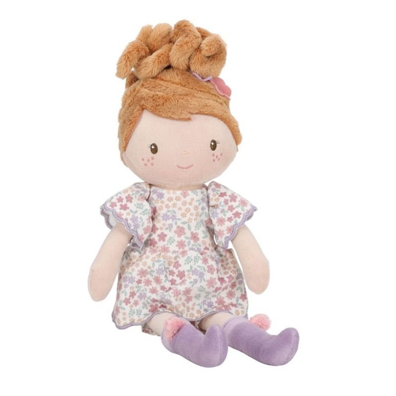 Muñeca blandita Ava vestido malva Little Duch - Nanetes