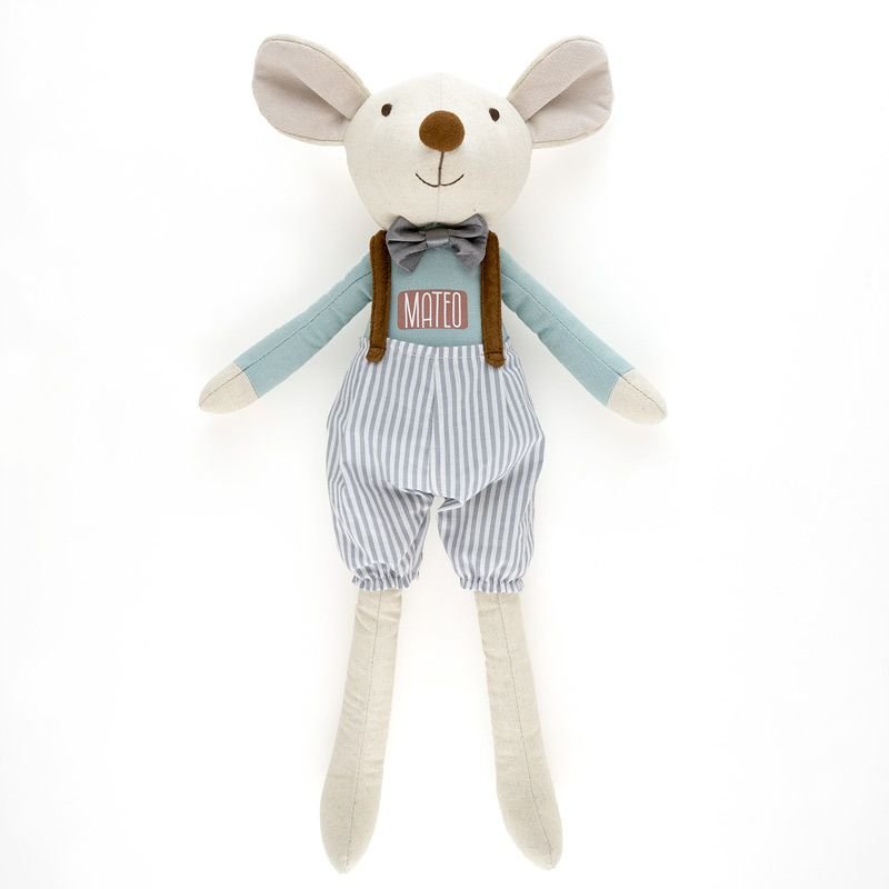 Muñeco trapo personalizado ratoncito - Nanetes