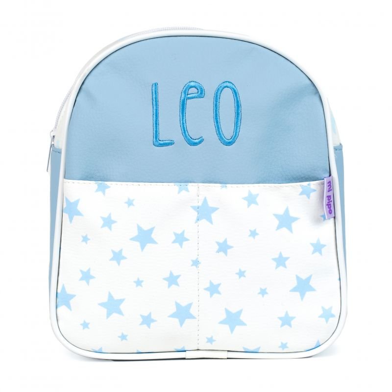 Mochila Personalizada Infantil estrellas azul - Nanetes