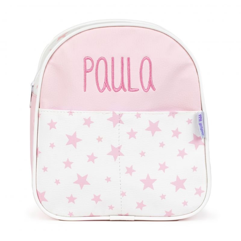 Mochila Personalizada Infantil estrellas rosa - Nanetes