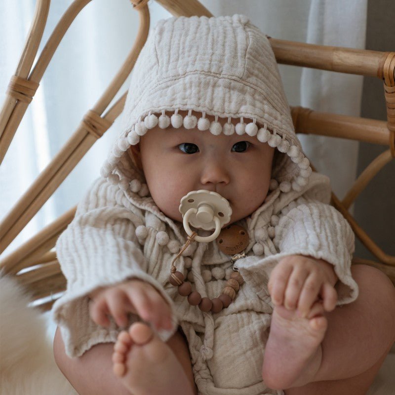 Pack x2 chupetes Daisy White Cream - Nanetes