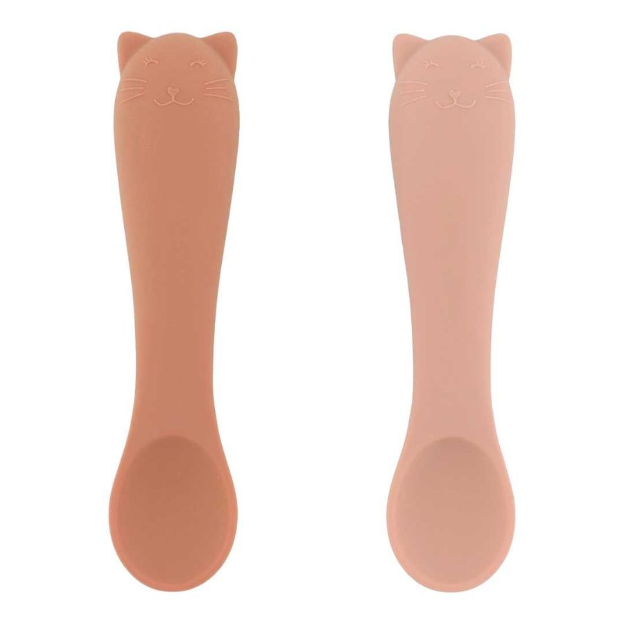 Cucharas silicona Bebé Cat Trixie