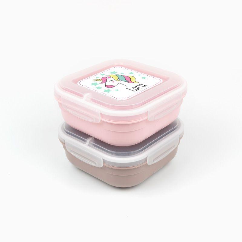 Pack x2 fiambreras Hada-Arco Iris - Nanetes #