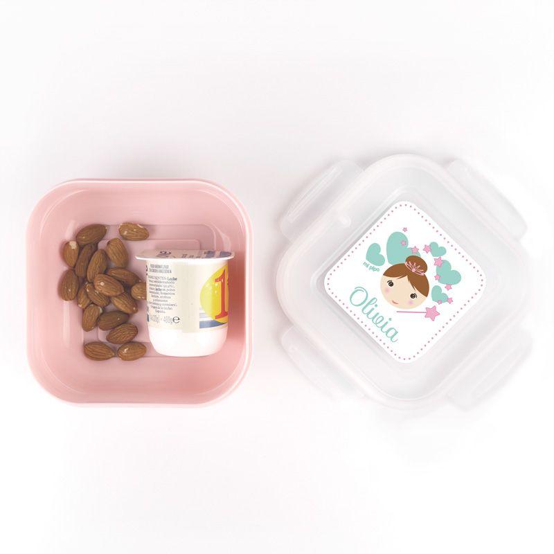 Pack x2 fiambreras Hada-Arco Iris - Nanetes #