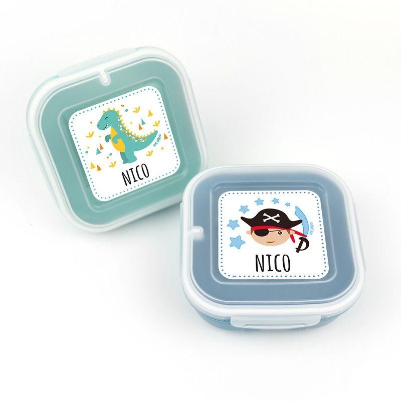 Pack x2 fiambreras Dino-Pirata - Nanetes #