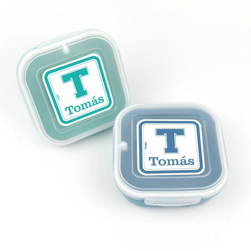 Pack x2 fiambreras School azul - Nanetes #