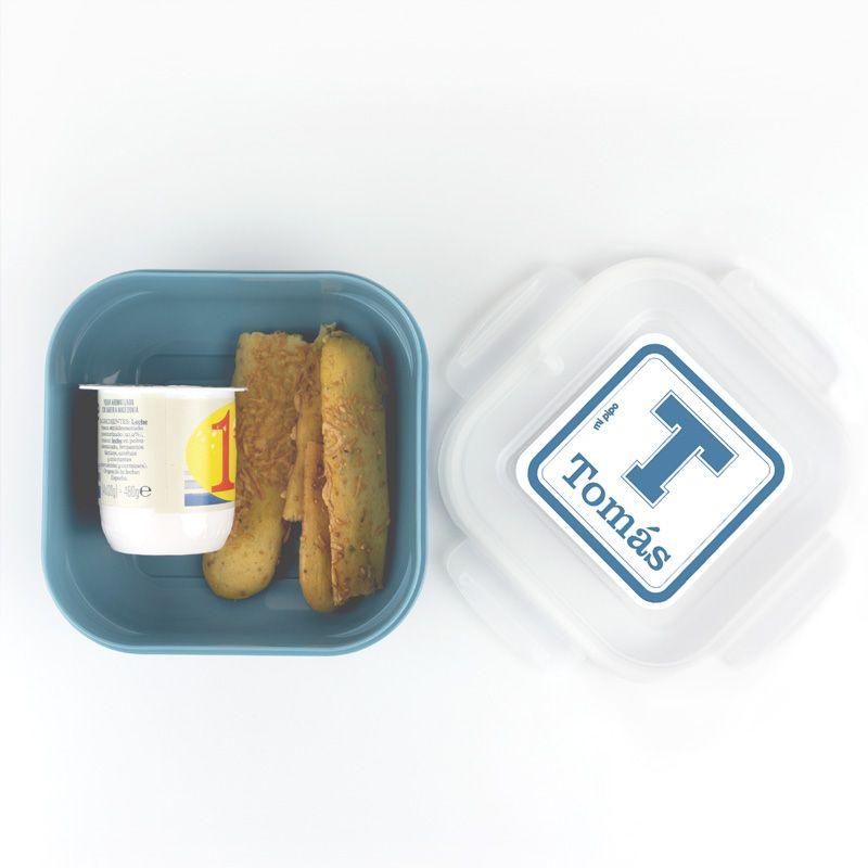 Pack x2 fiambreras School azul - Nanetes #