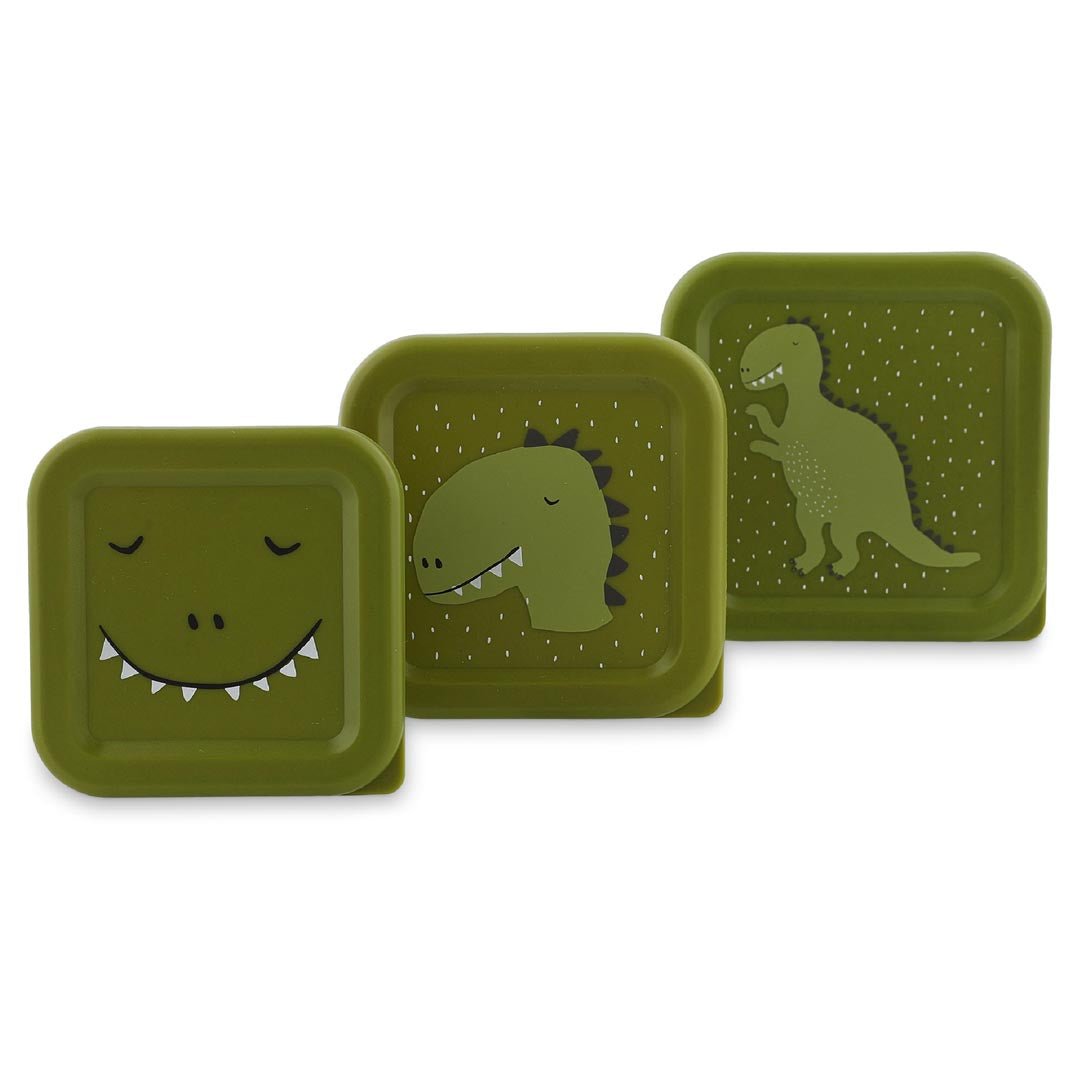 Set x3 fiambreras infantiles Dino Trixie - Nanetes