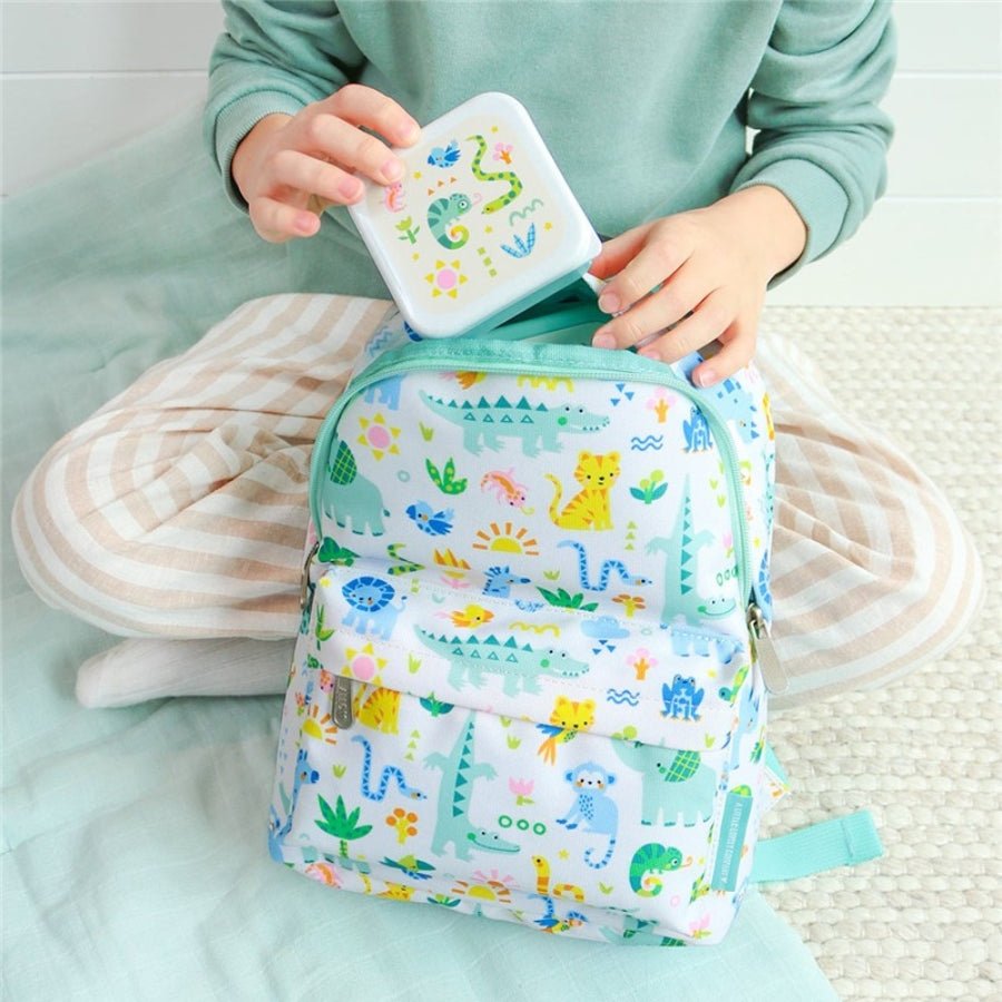 Set x4 fiambreras infantiles Jungla - Nanetes