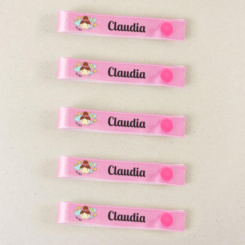 Pack 5 cintas cuelga ropa personalizadas Hada - Nanetes