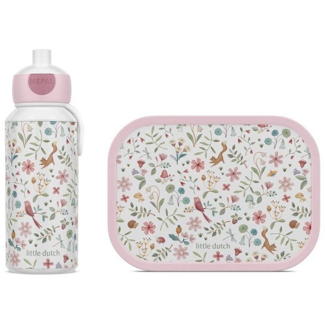 Pack Almuerzo 2 piezas Flores mariposas Little Dutch - Nanetes