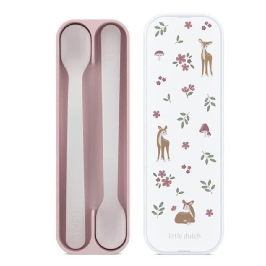 Pack x2 cucharas papilla Fairy rosa Little DUch - Nanetes