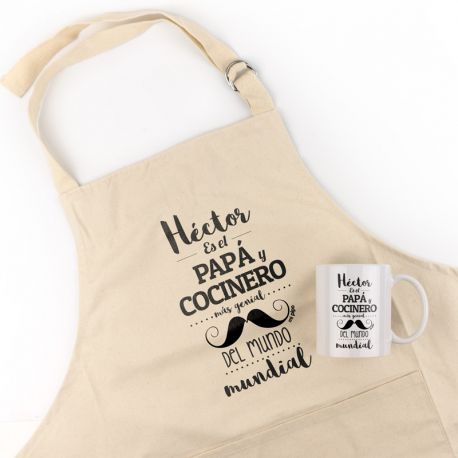 Pack Delantal y taza Padre Genial - Nanetes