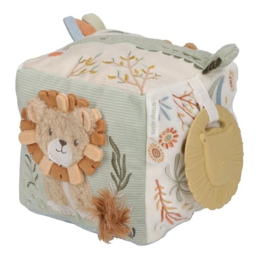Cubo peluche actividades Safari Little Dutch