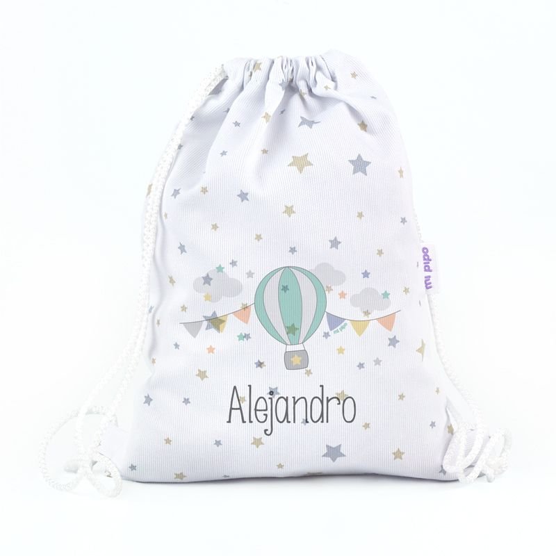 Bolsa Tela Petate Personalizado Globo - Nanetes