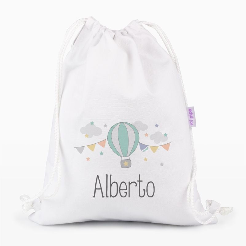 Bolsa Tela Petate Lona Personalizado Globo - Nanetes