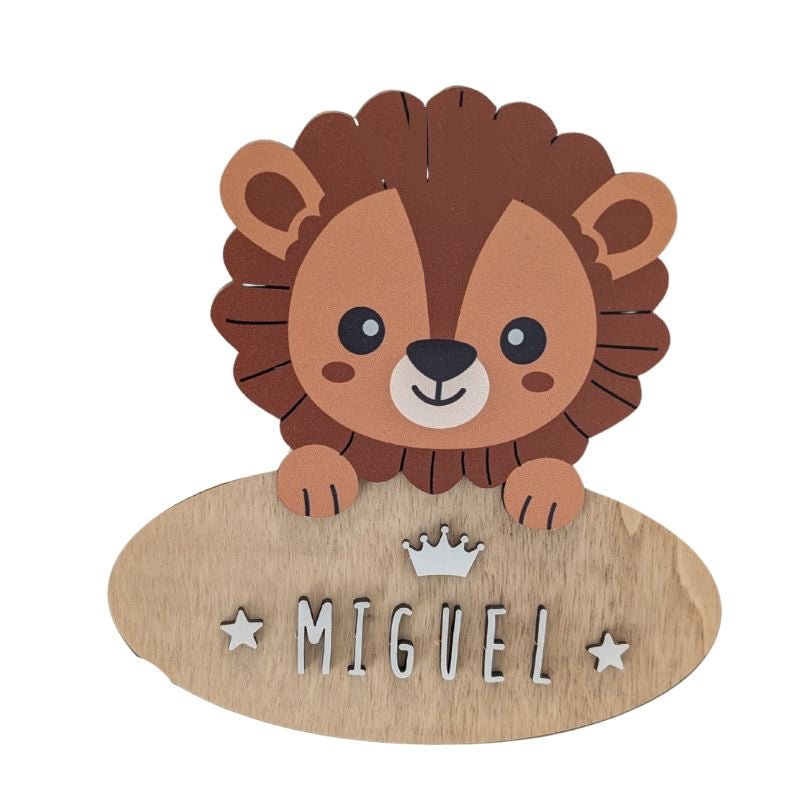 Placa puerta decorativa Leon - Nanetes