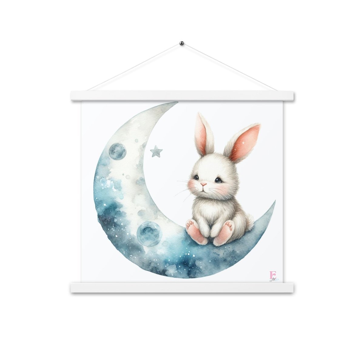 Poster colgador Conejito en Luna - Nanetes
