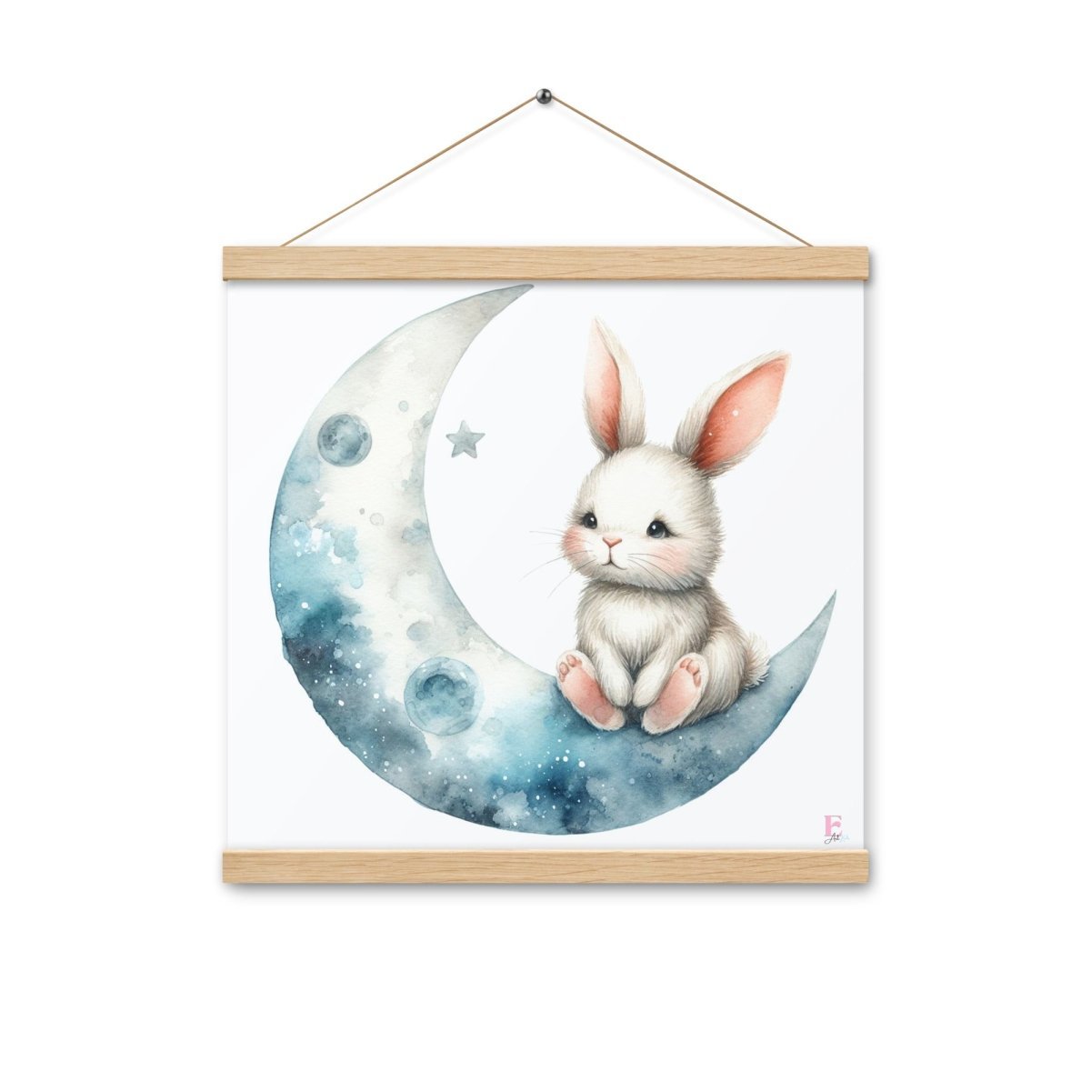 Poster colgador Conejito en Luna - Nanetes