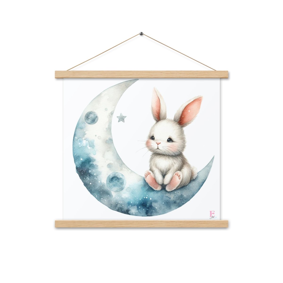 Poster colgador Conejito en Luna - Nanetes