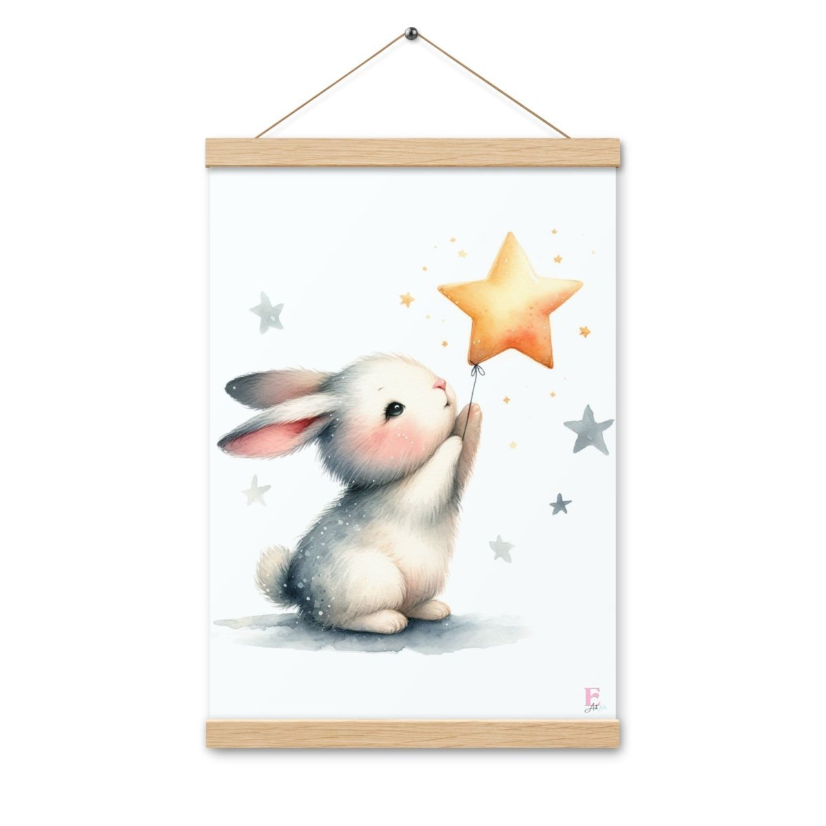 Poster colgador Conejito y Estrella - Nanetes
