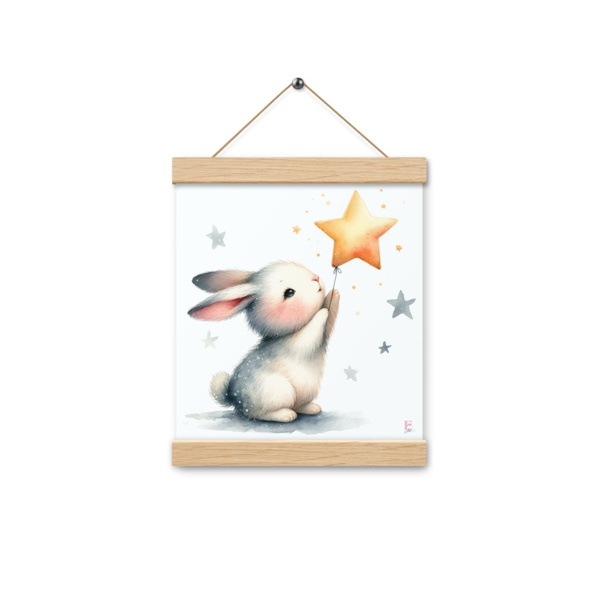 Poster colgador Conejito y Estrella - Nanetes