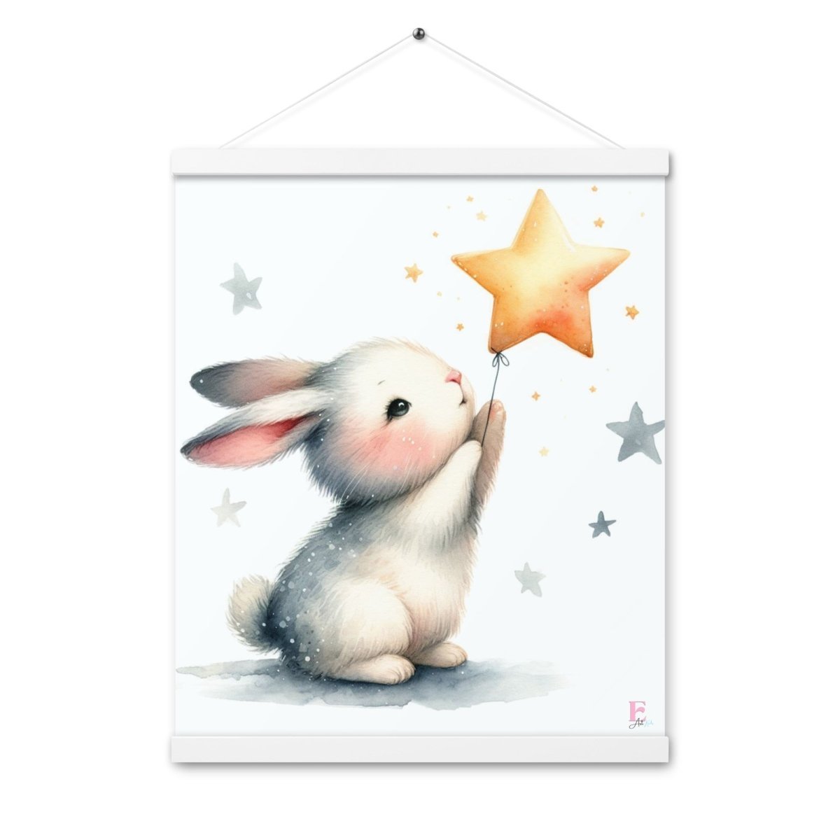Poster colgador Conejito y Estrella - Nanetes