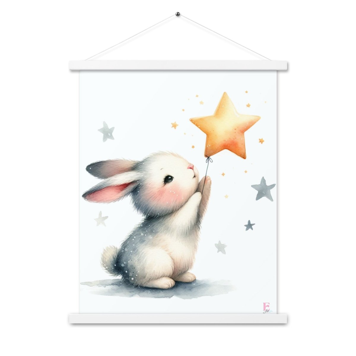 Poster colgador Conejito y Estrella - Nanetes