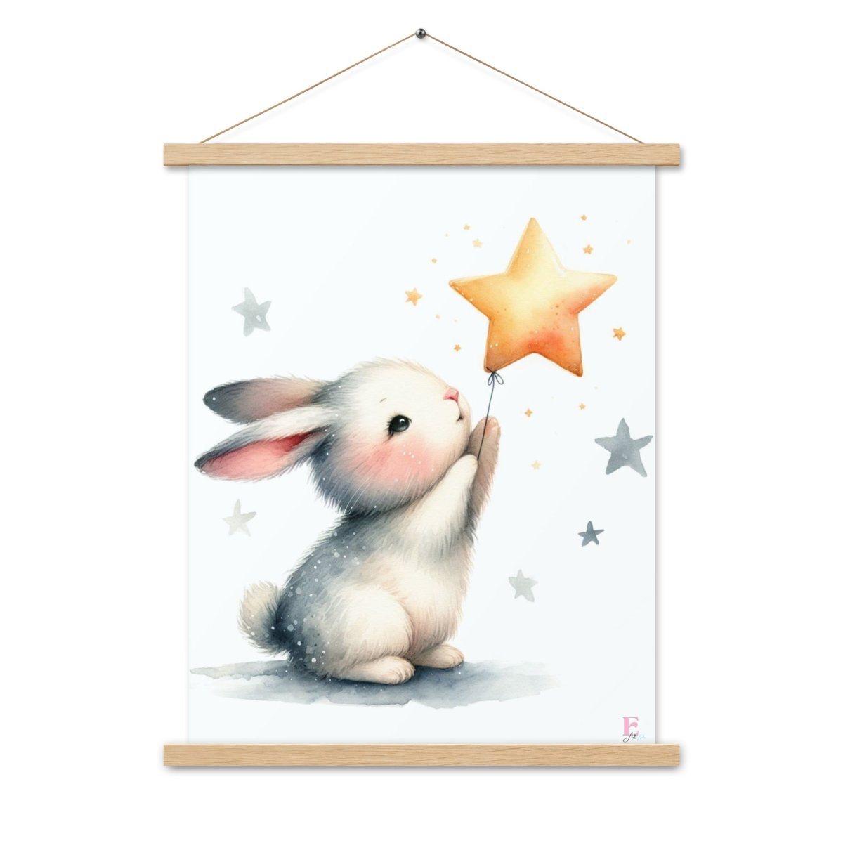 Poster colgador Conejito y Estrella - Nanetes