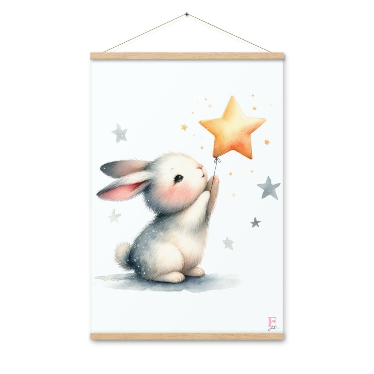 Poster colgador Conejito y Estrella - Nanetes