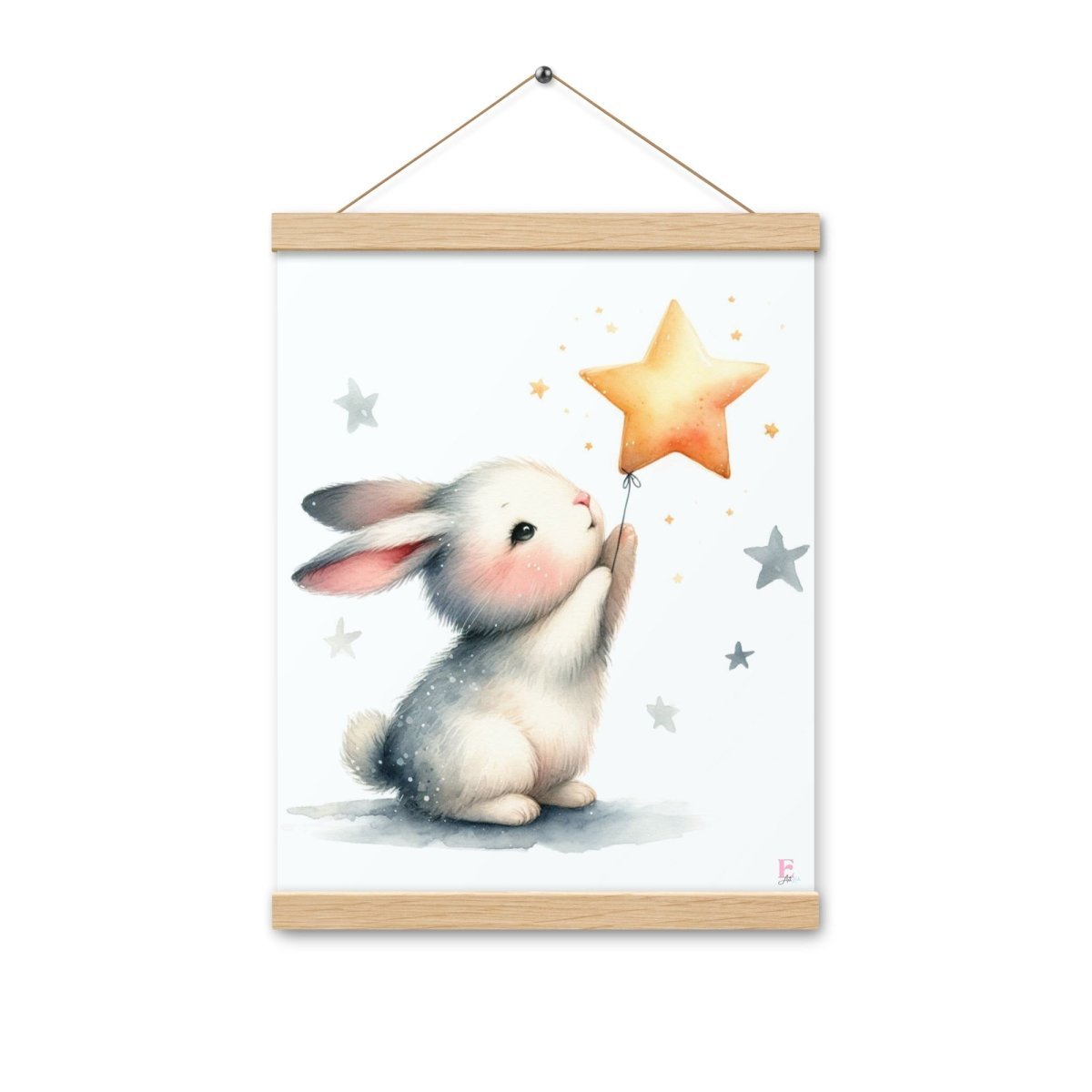 Poster colgador Conejito y Estrella - Nanetes
