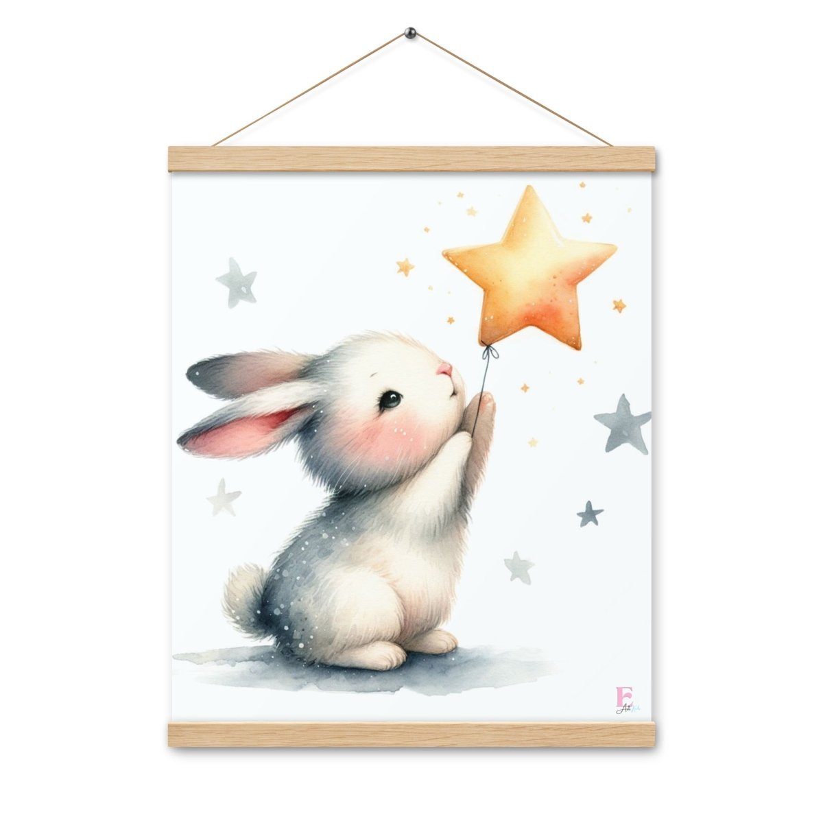 Poster colgador Conejito y Estrella - Nanetes