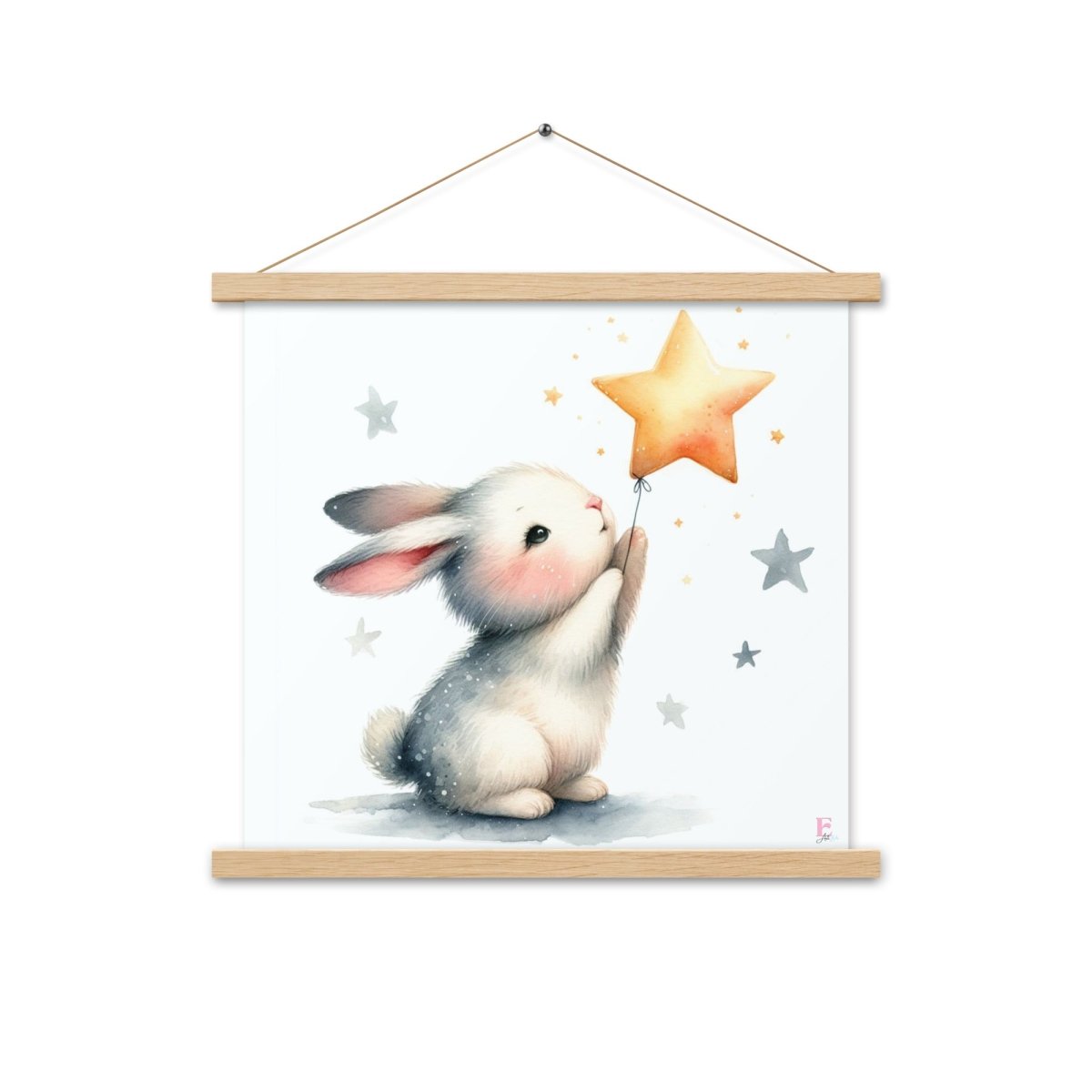Poster colgador Conejito y Estrella - Nanetes