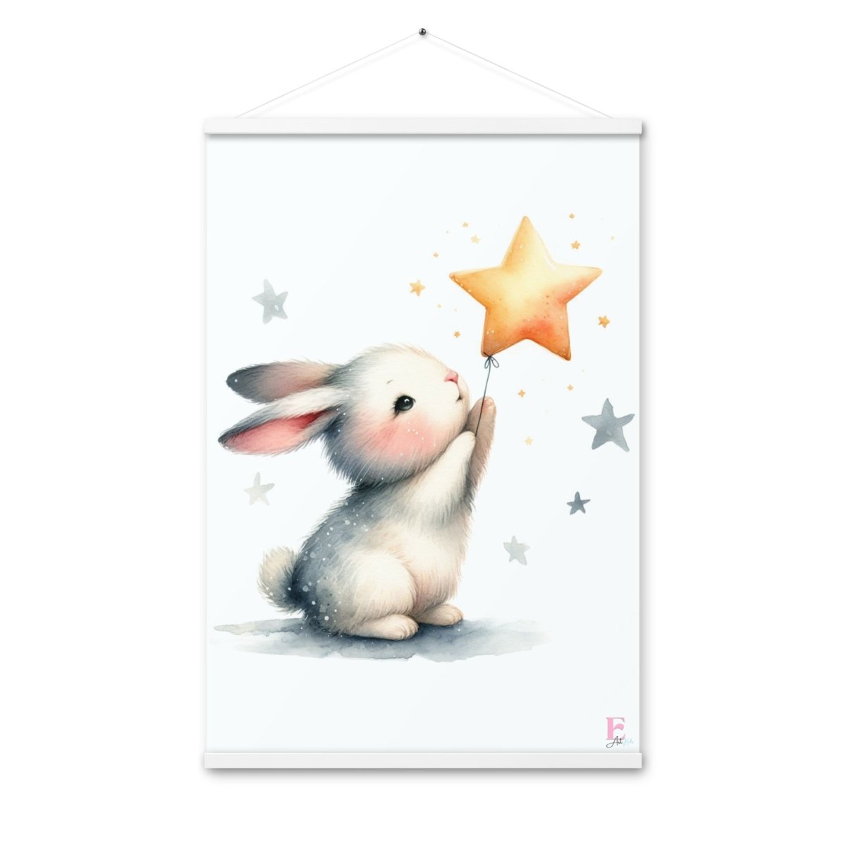 Poster colgador Conejito y Estrella - Nanetes