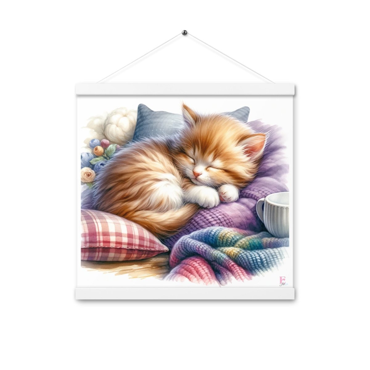 Poster colgador Gatito durmiendo - Nanetes