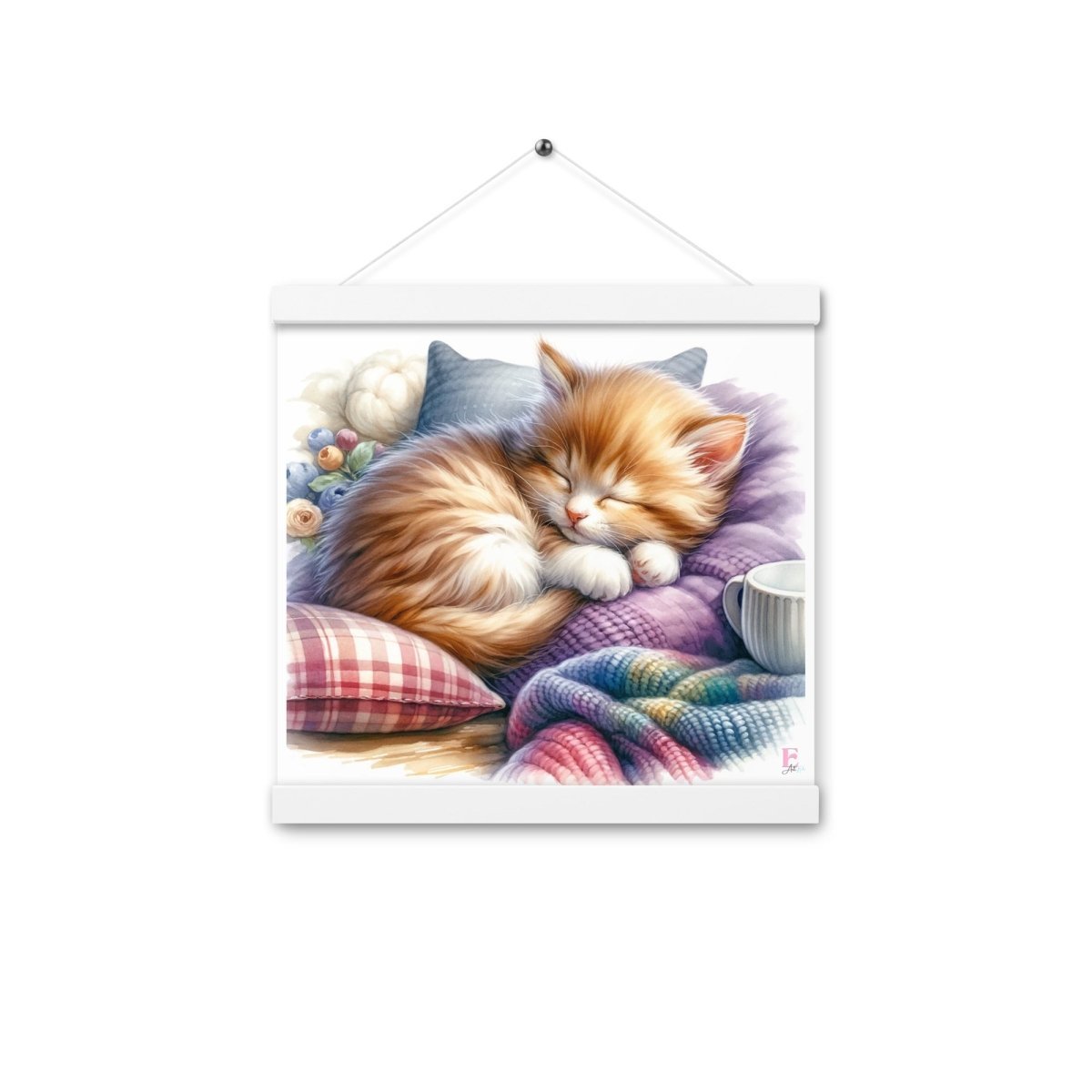 Poster colgador Gatito durmiendo - Nanetes