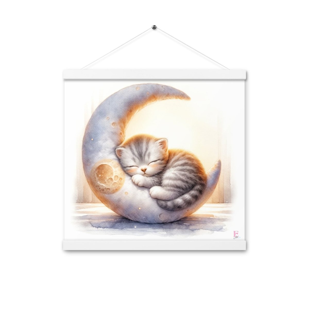 Poster colgador Gatito en la Luna - Nanetes