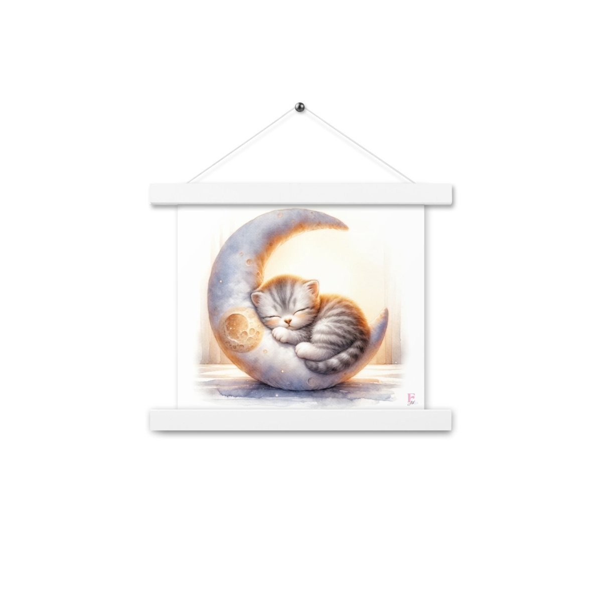 Poster colgador Gatito en la Luna - Nanetes