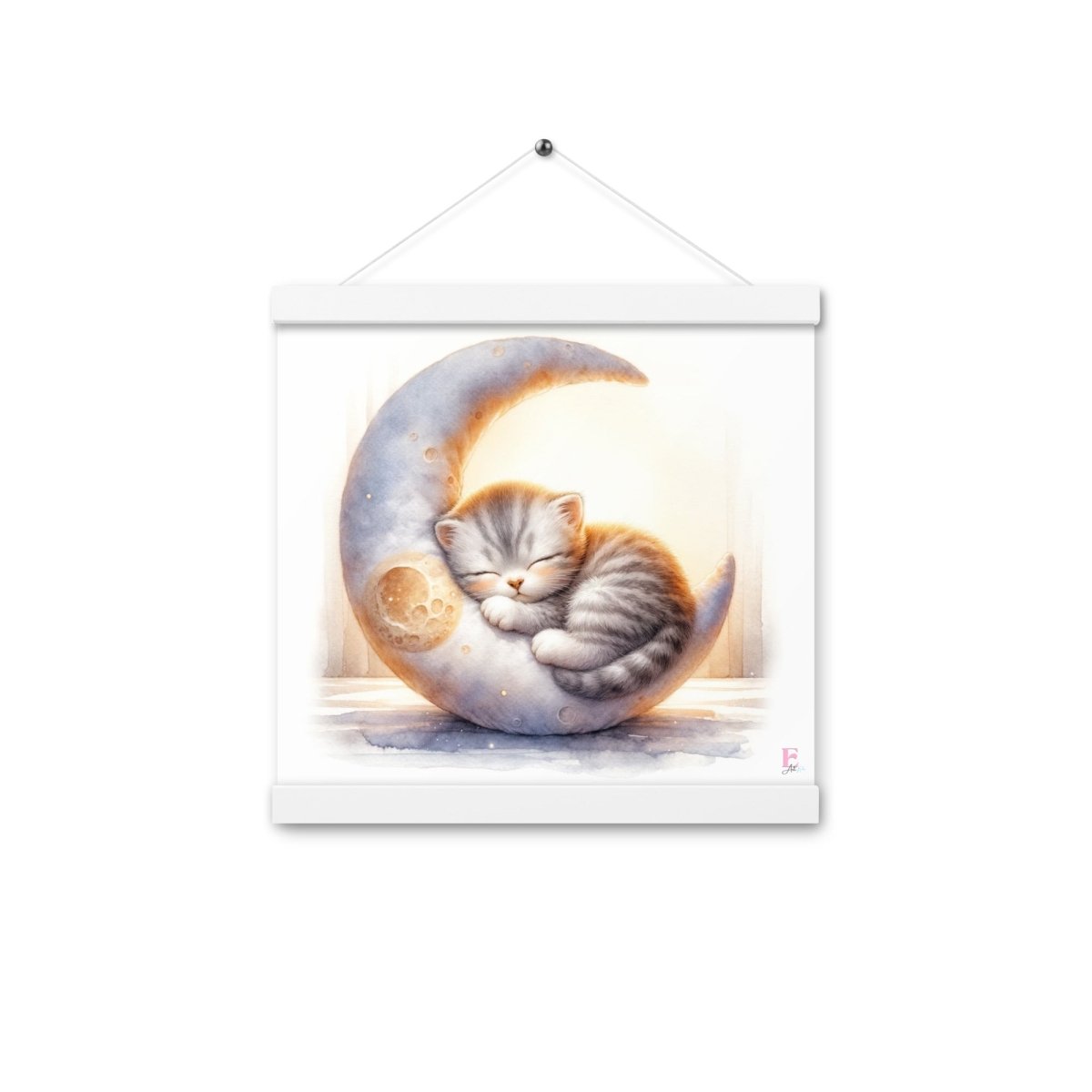 Poster colgador Gatito en la Luna - Nanetes