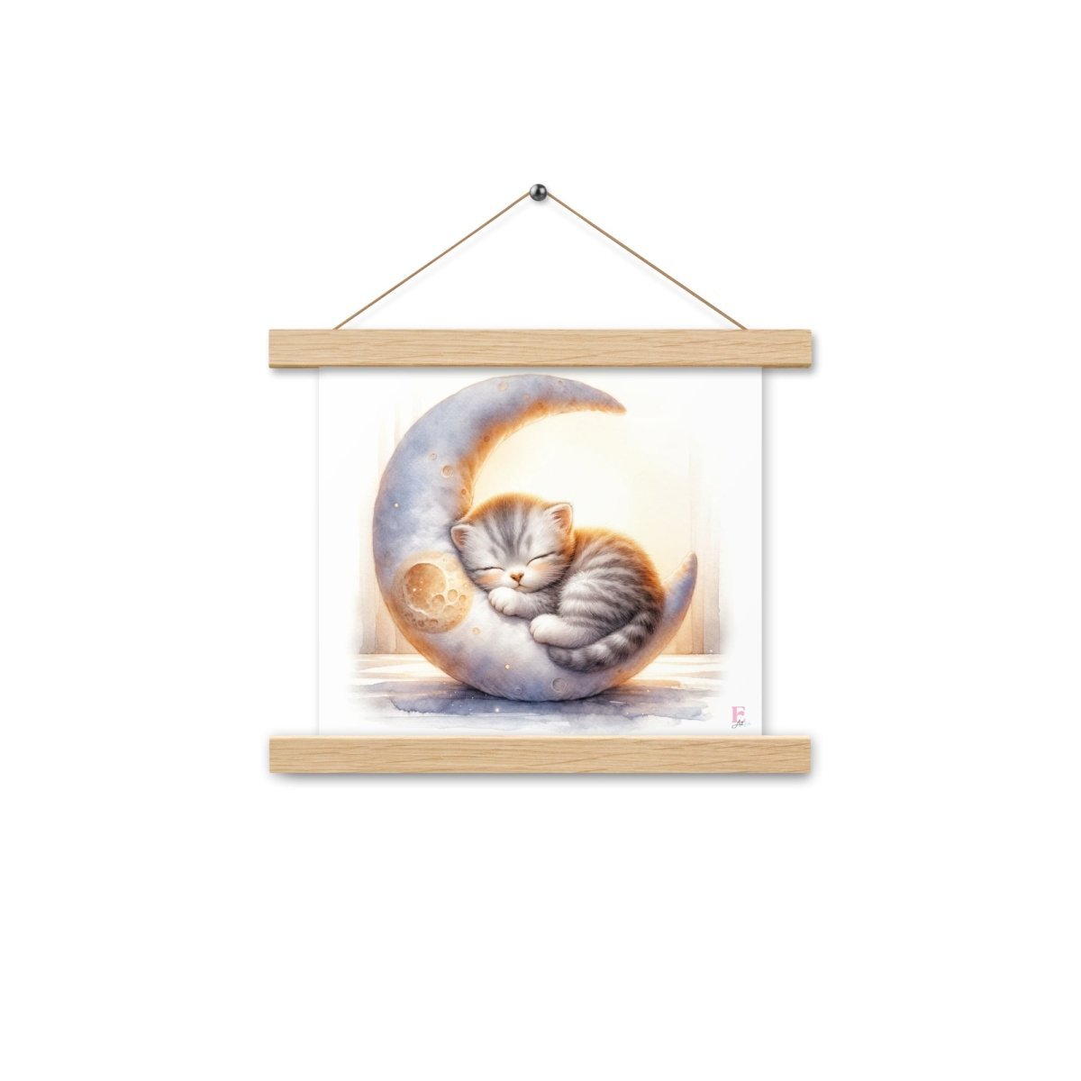 Poster colgador Gatito en la Luna - Nanetes