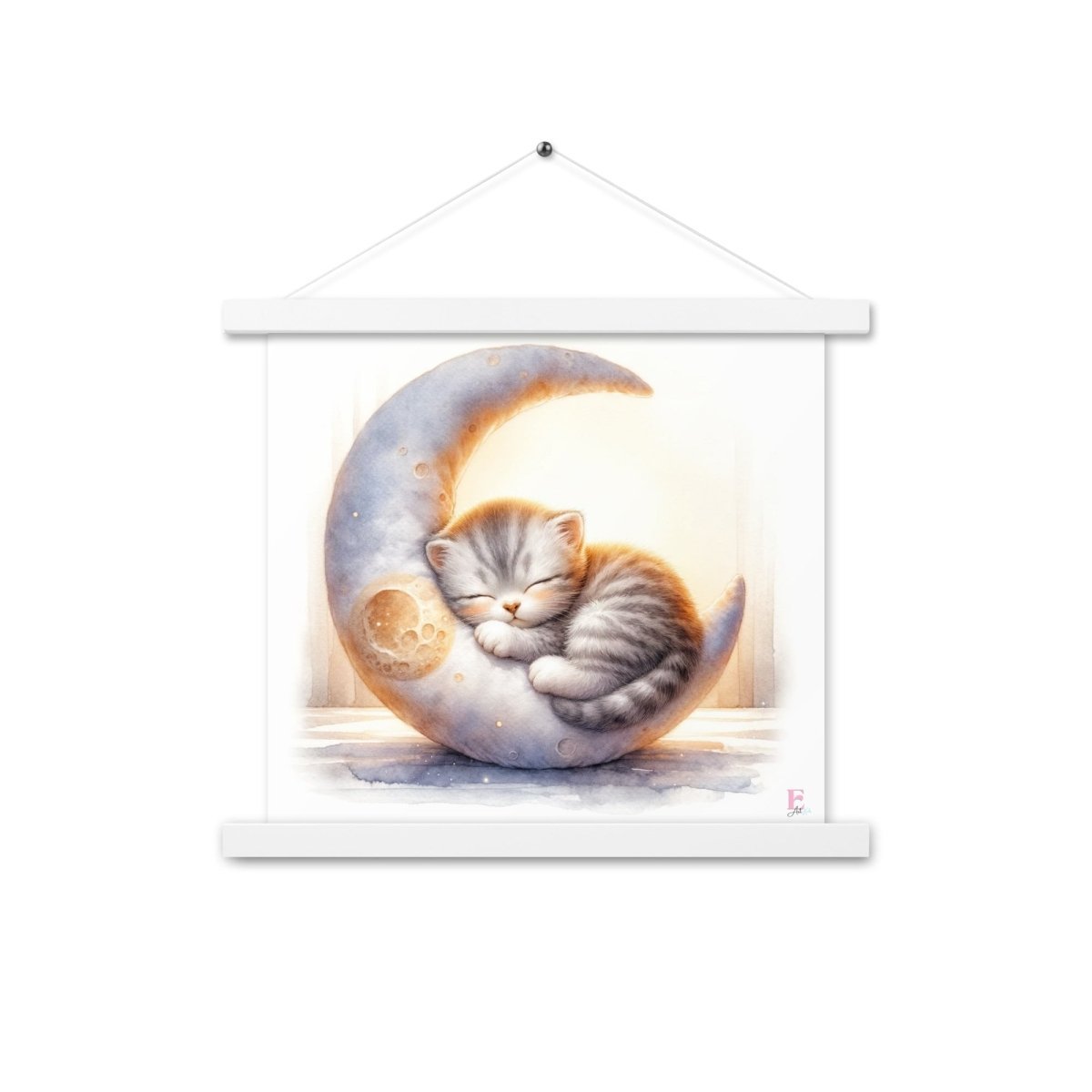 Poster colgador Gatito en la Luna - Nanetes
