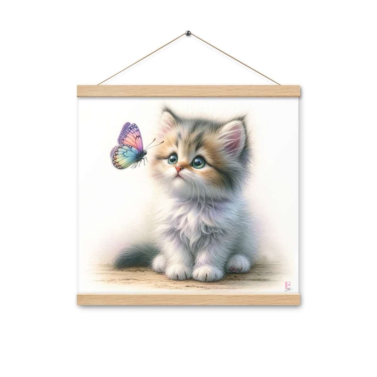 Poster colgador Gatito Mariposa - Nanetes