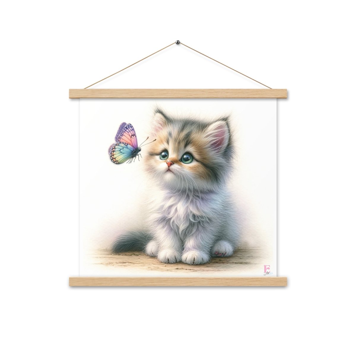 Poster colgador Gatito Mariposa - Nanetes