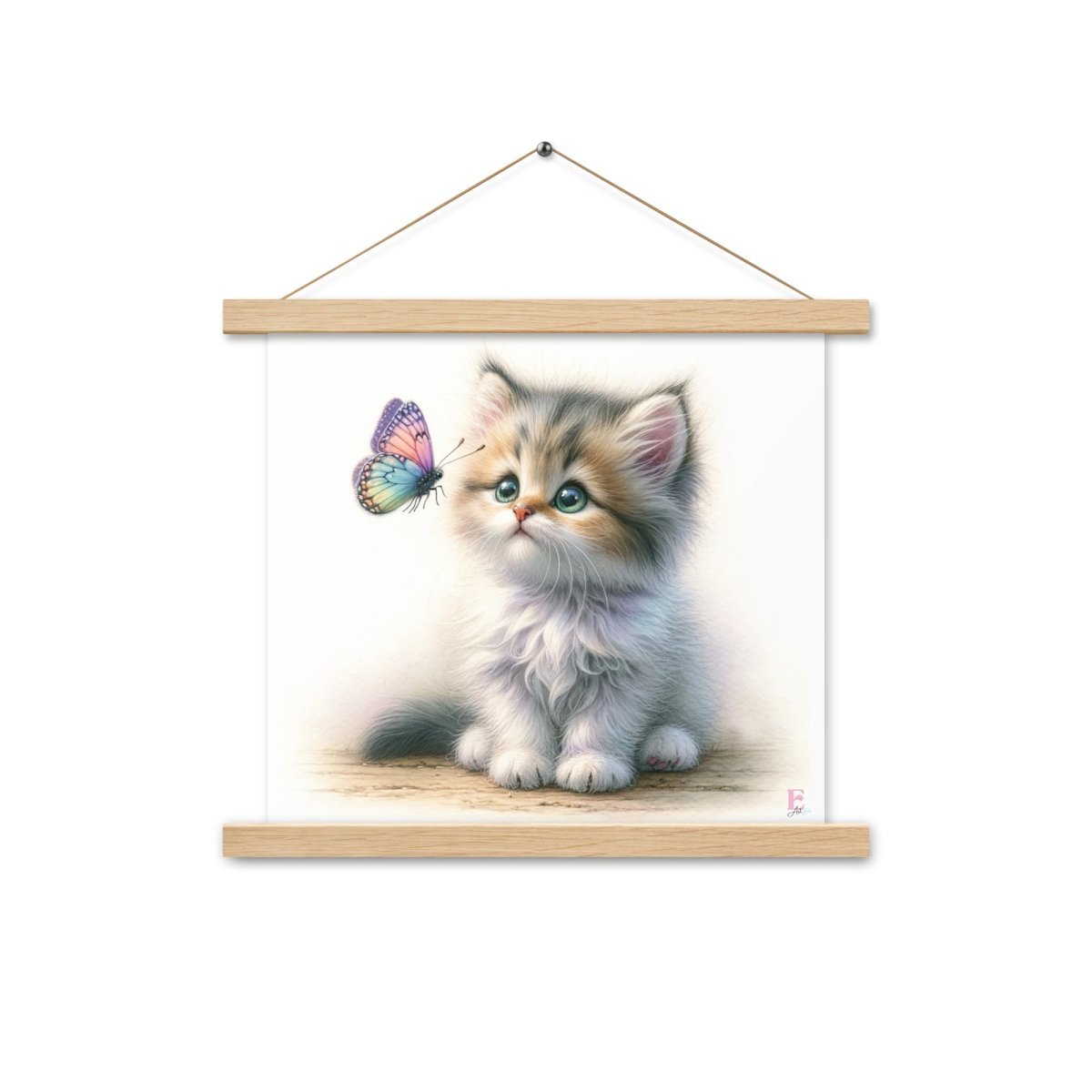 Poster colgador Gatito Mariposa - Nanetes
