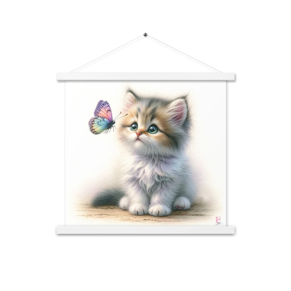 Poster colgador Gatito Mariposa - Nanetes