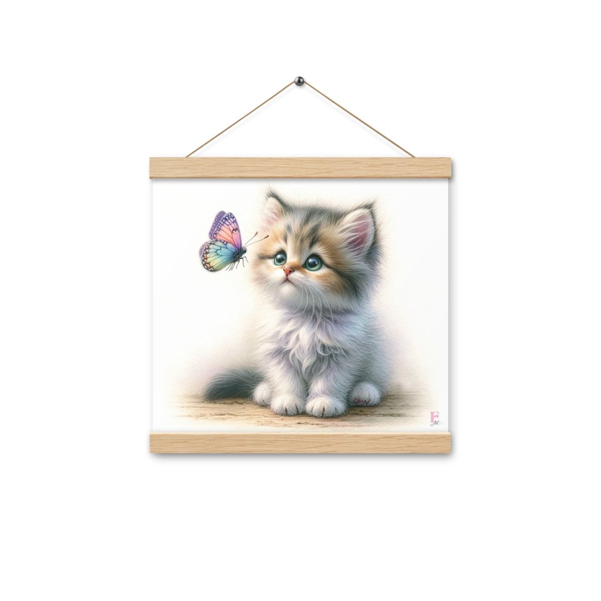 Poster colgador Gatito Mariposa - Nanetes