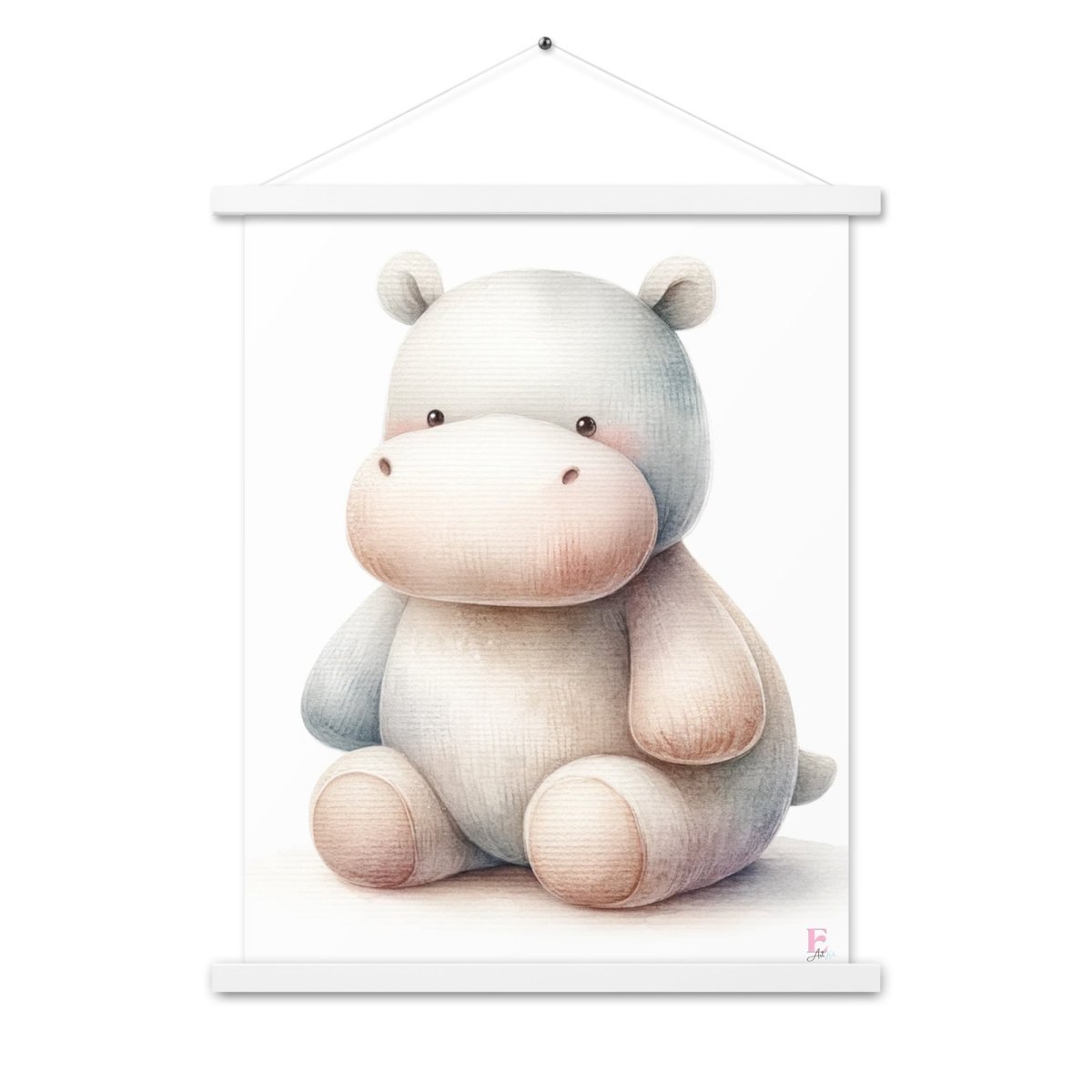 Poster colgador Hipopotamo Peluche - Nanetes