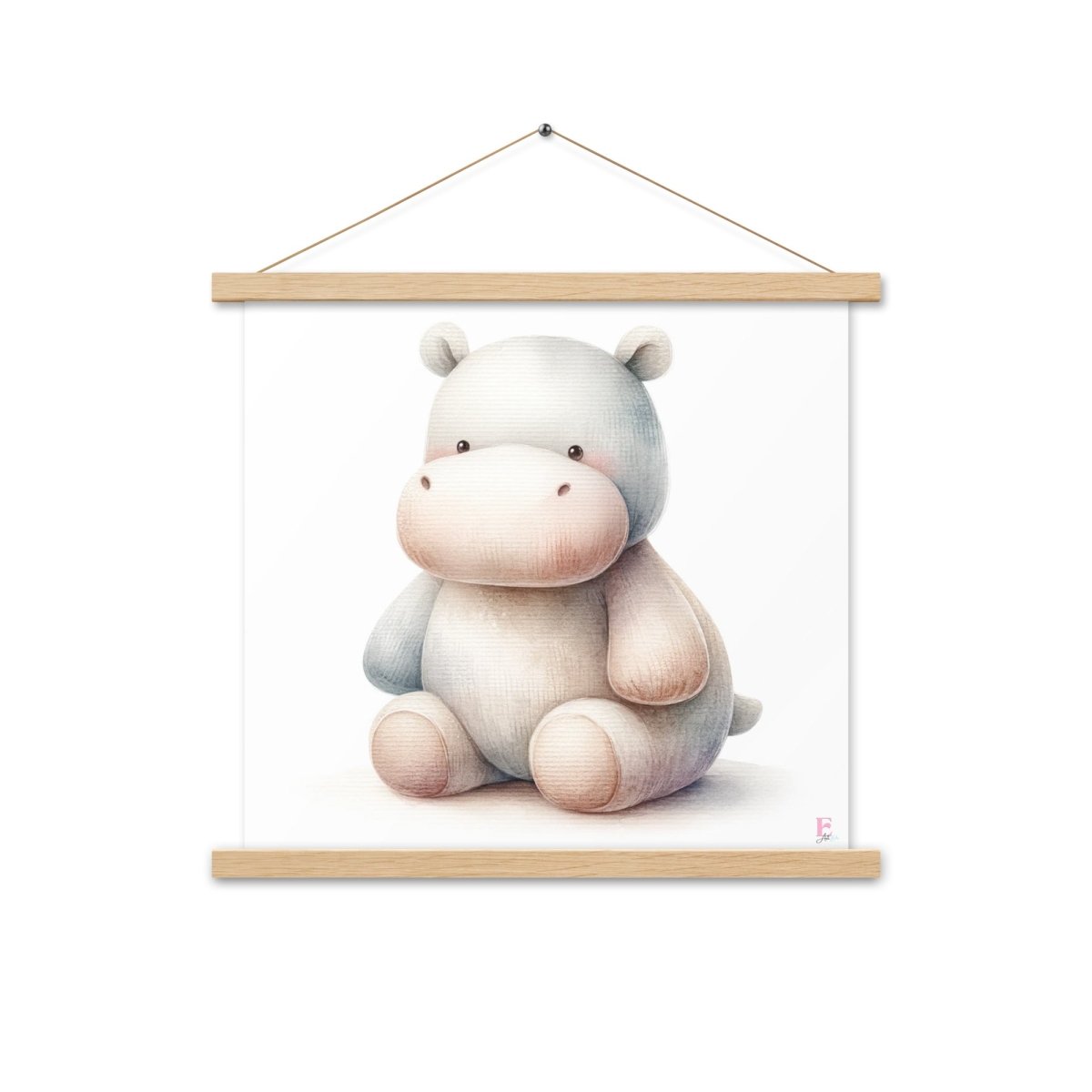 Poster colgador Hipopotamo Peluche - Nanetes