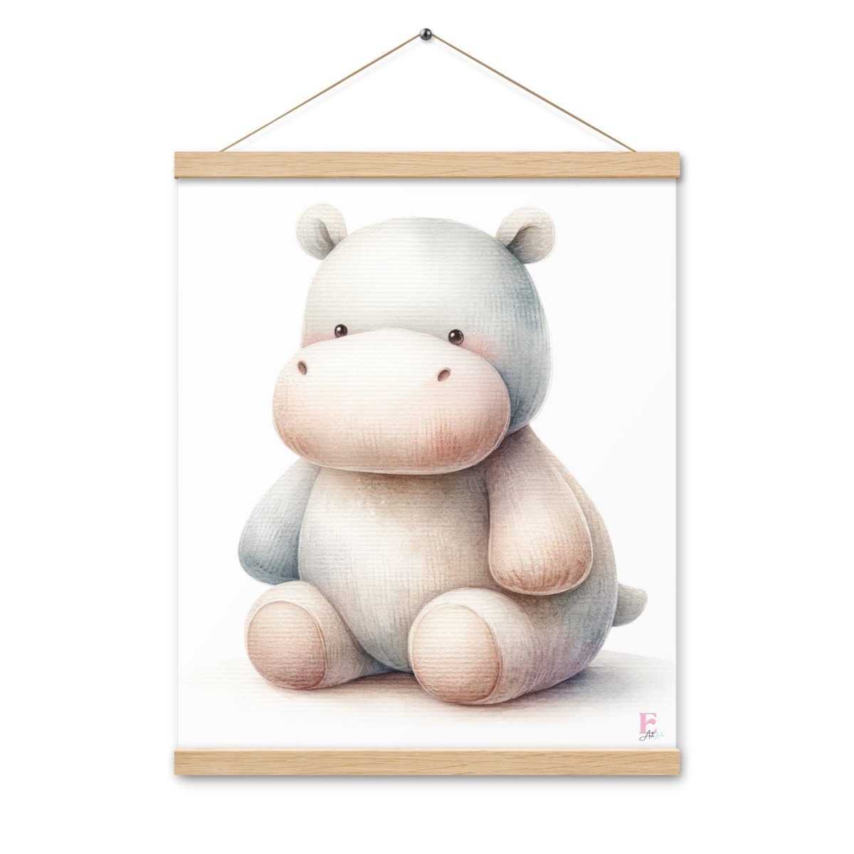 Poster colgador Hipopotamo Peluche - Nanetes