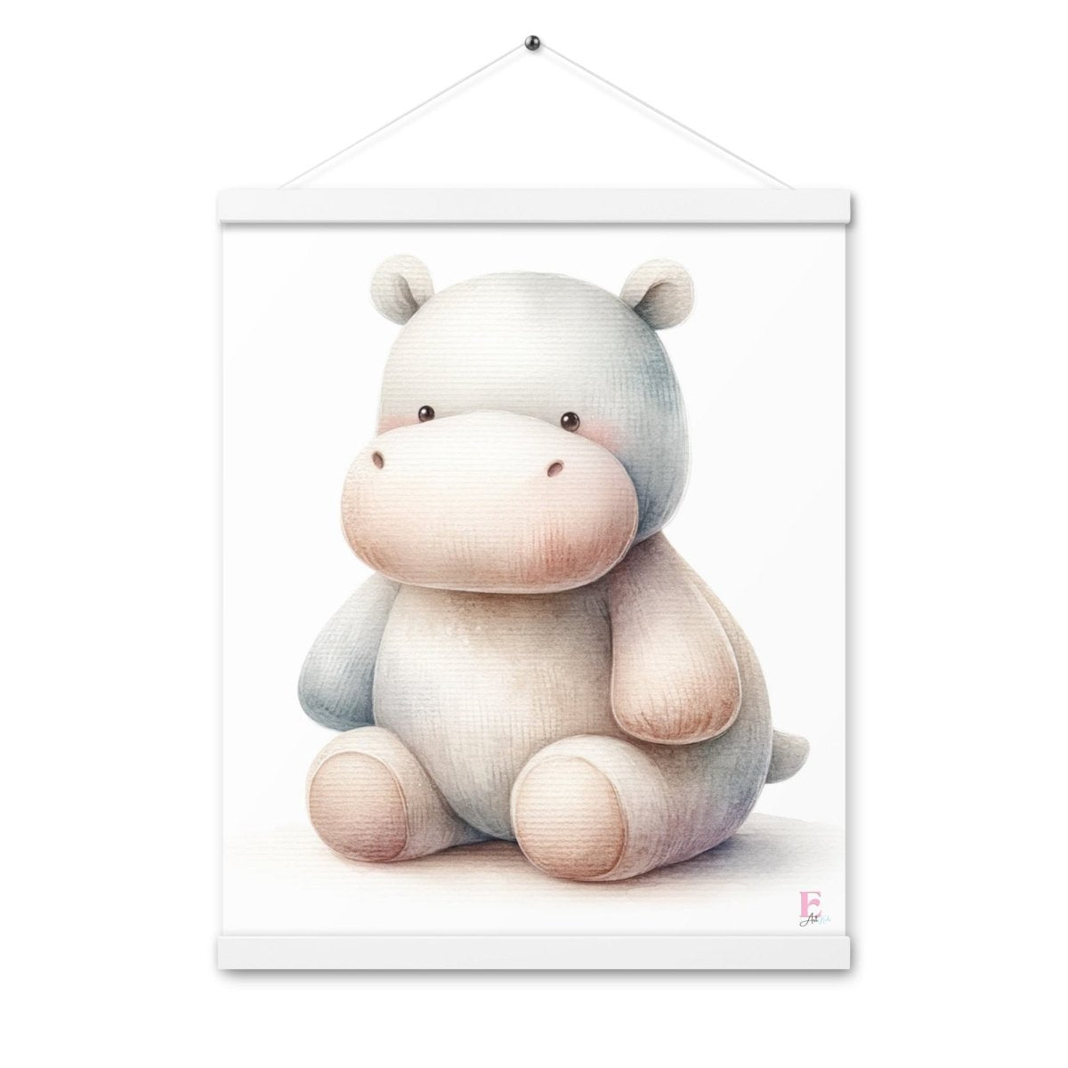Poster colgador Hipopotamo Peluche - Nanetes
